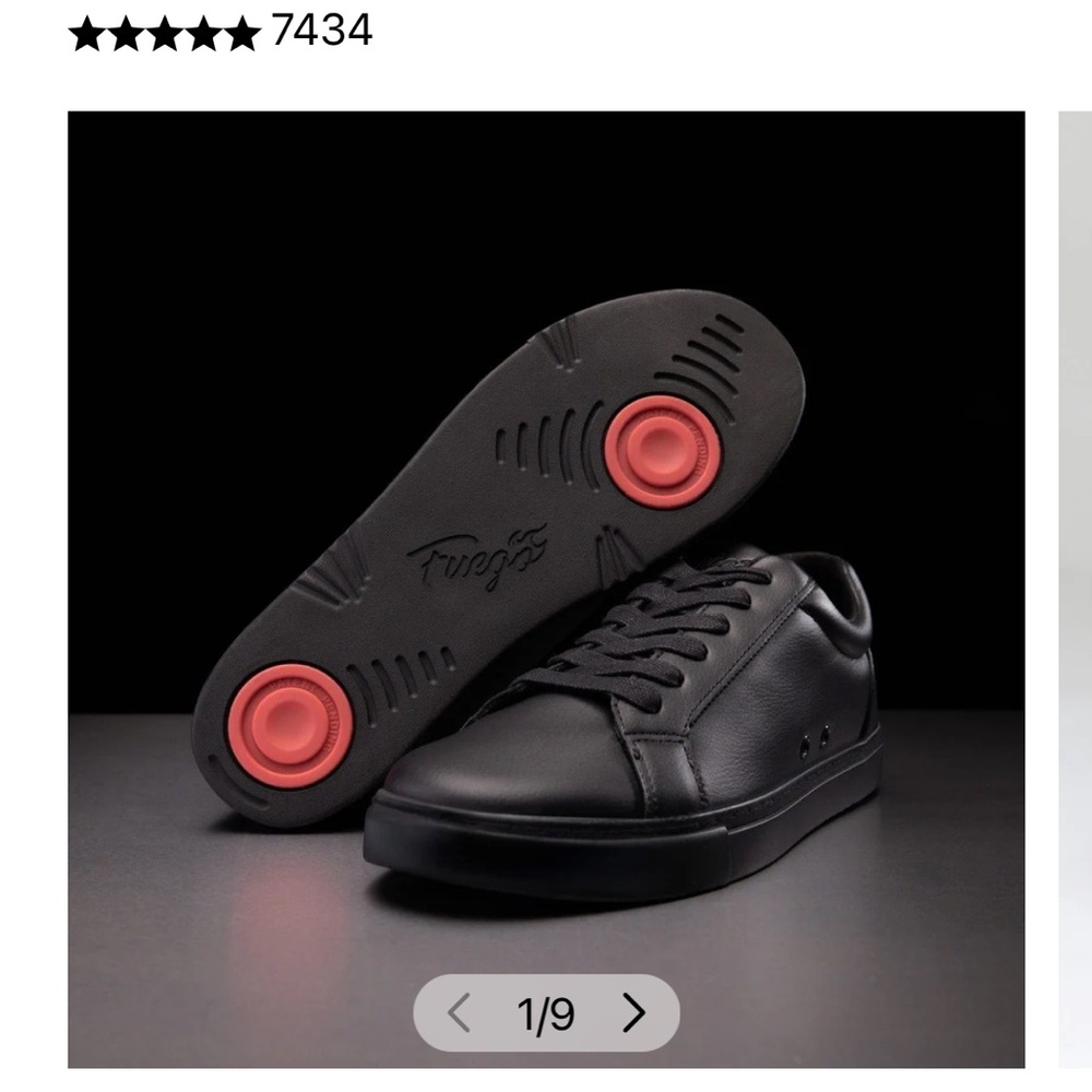 FUEGO Dance Shoes (All Black, Low Top) | 7 Men | 8 Women